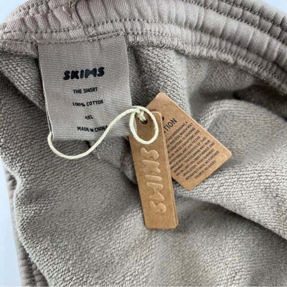 SKIMS Outdoor Fleece Shorts in Desert Tan Pull On Elastic Waist Size 4XL NEW - Picture 7 of 10